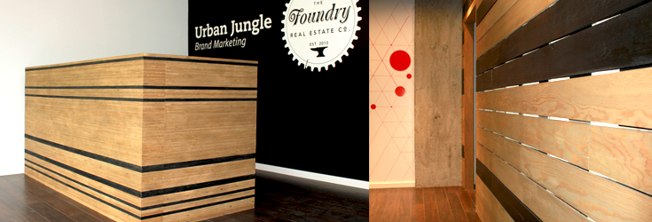 urban-jungle-reception-desk-plywood-wall