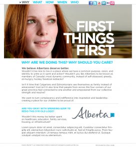 Inspire Alberta Why Web Page