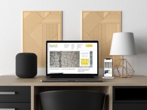 Hatch Interior Design Website Laptop