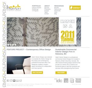 Hatch Interior Design Website Tommie Screenshot