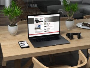 Sharek & Co. Website on Laptop