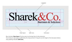 Sharek & Co. Identity Clear Space Guidelines
